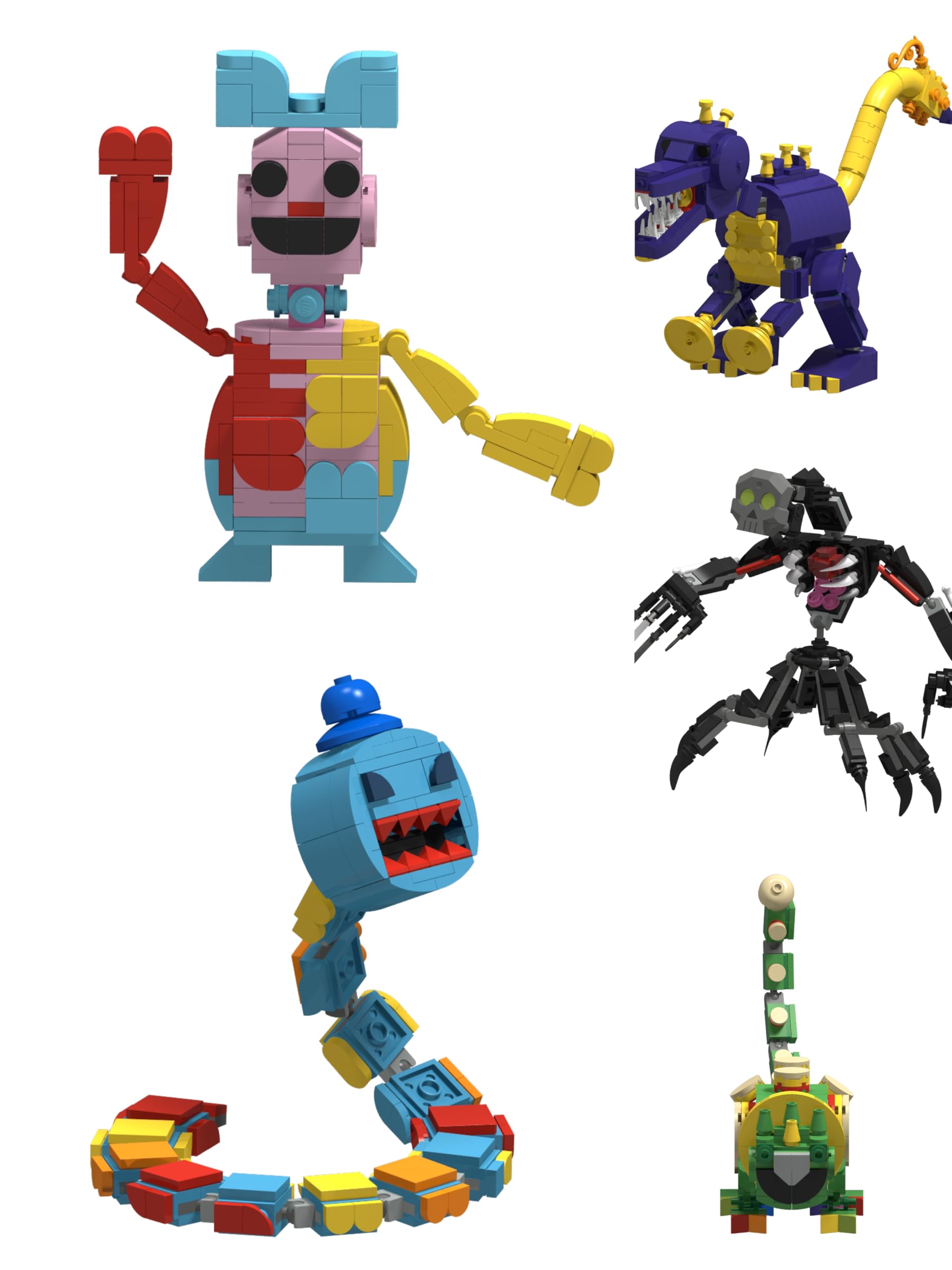 Amazon | ポピープレイタイムチャプター4 ブロック 積み木 髑髏